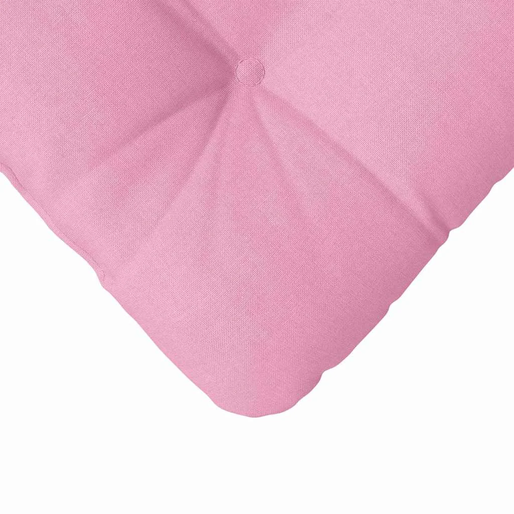 Vankúše na sedenie 4 pcs Ružová 40 x 40 x 12 cm látka