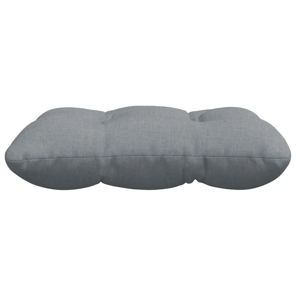 Vankúše na sedenie 4 pcs Svetlosivá 45 x 45 x 12 cm látka