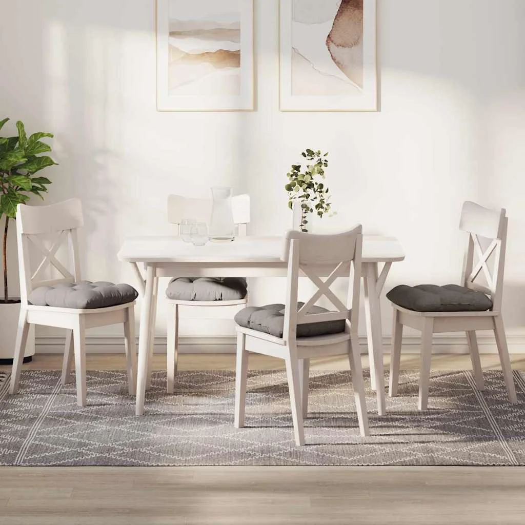 Vankúše na sedenie 4 pcs Sivohnedá 45 x 45 x 12 cm látka