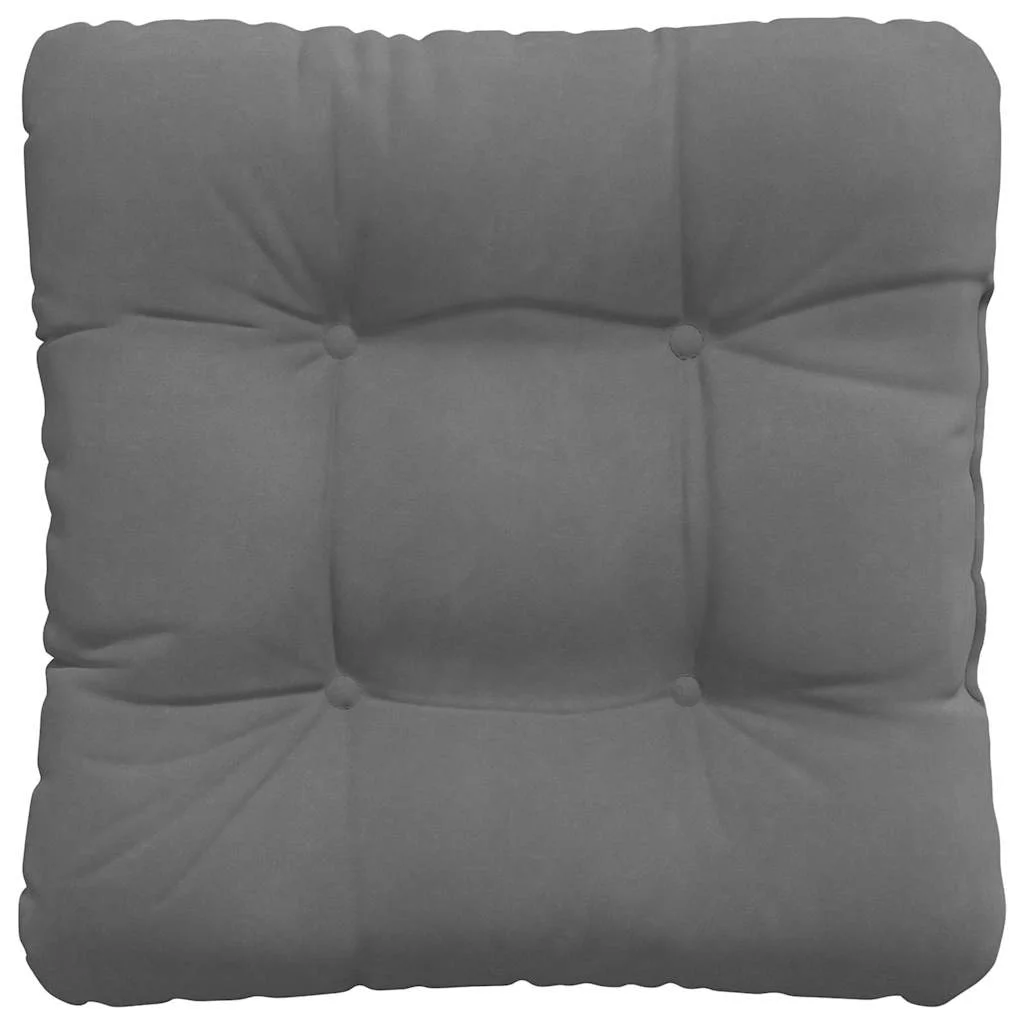Vankúše na sedenie 4 pcs Tmavo šedá 45 x 45 cm Mikrovlákno