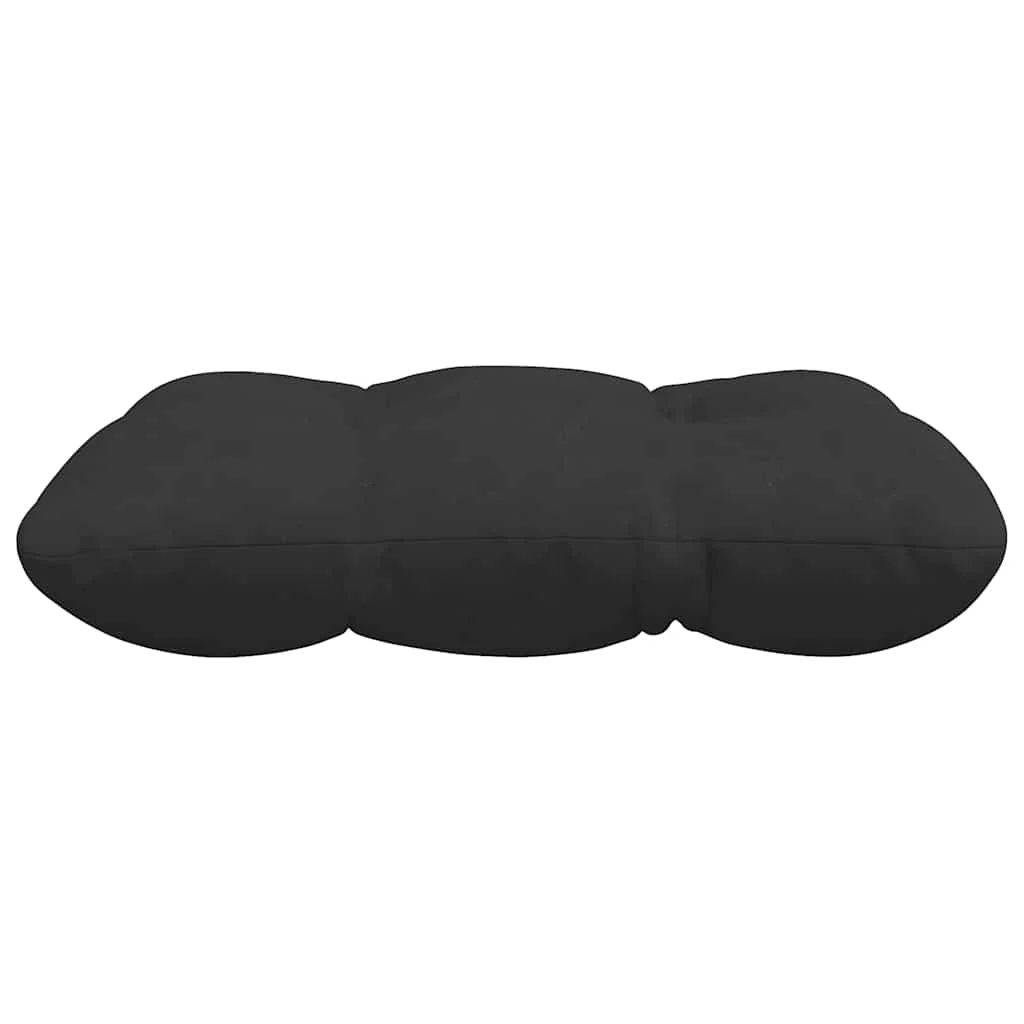 Vankúše na sedenie 4 pcs Čierna 45 x 45 cm Mikrovlákno