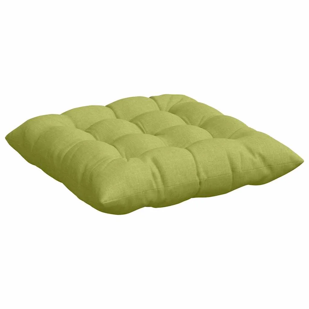 Vankúše na sedenie 2 pcs Svetlo zelená 40 x 40 x 6 cm látka