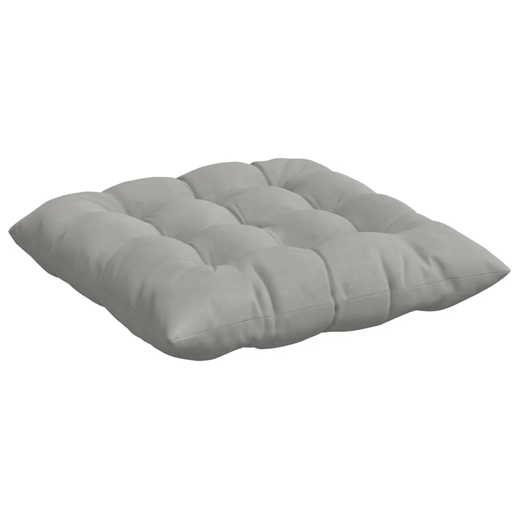 Vankúše na sedenie 4 pcs Svetlosivá 40 x 40 x 6 cm Mikrovlákno