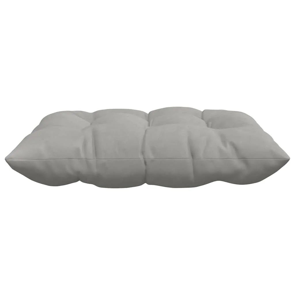 Vankúše na sedenie 4 pcs Svetlosivá 40 x 40 x 6 cm Mikrovlákno