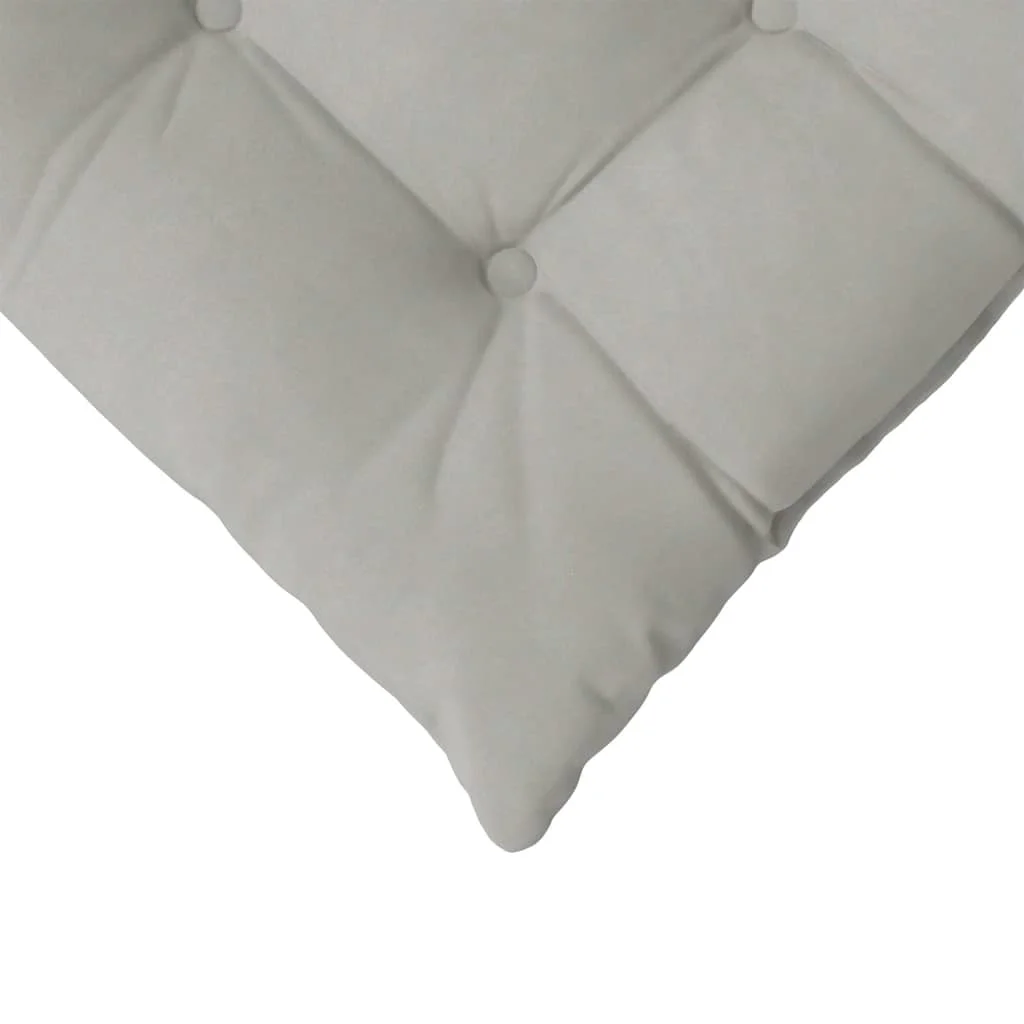 Vankúše na sedenie 4 pcs Svetlosivá 40 x 40 x 6 cm Mikrovlákno