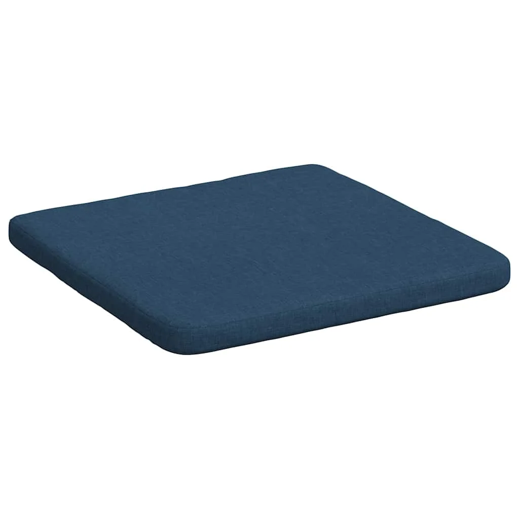 Vankúše na sedenie 4 pcs Modrá 40 x 40 x 3 cm látka