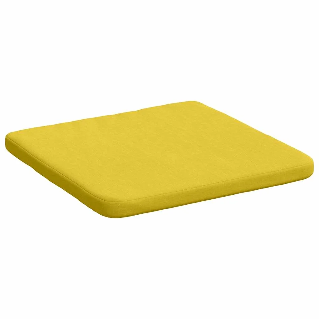 Vankúše na sedenie 4 pcs Svetložltá 40 x 40 x 3 cm látka