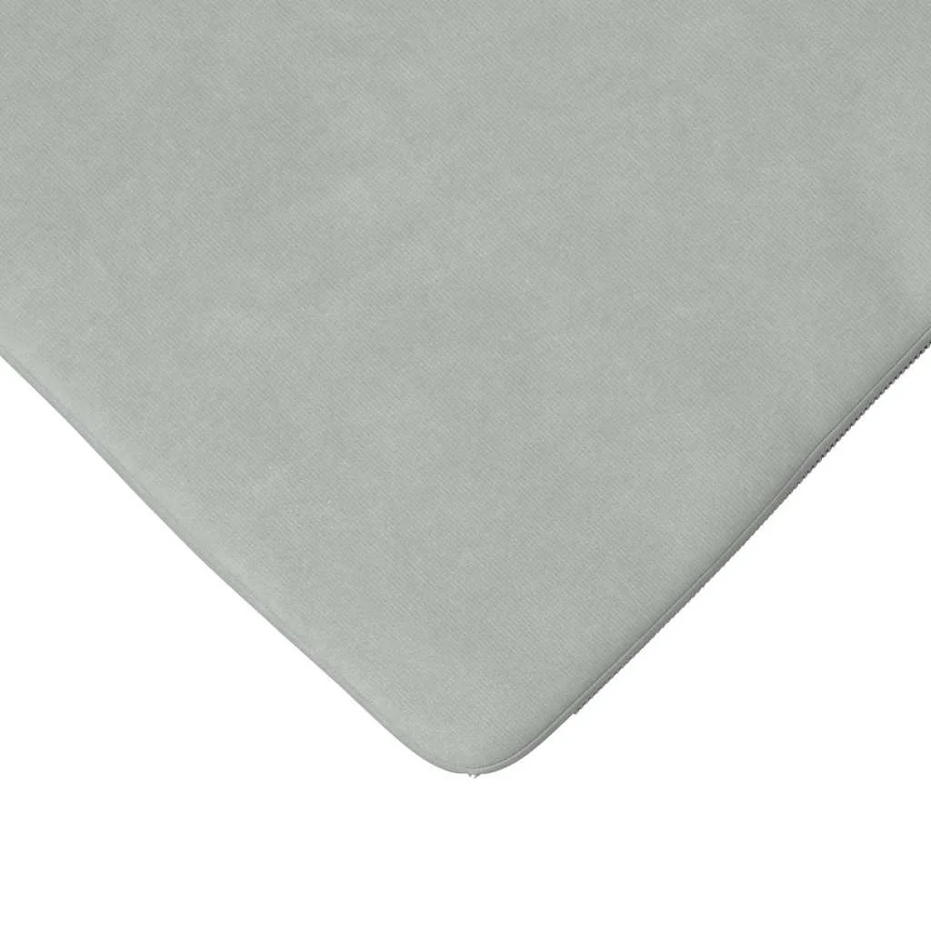 Vankúše na sedenie 4 pcs Svetlosivá 40 x 40 x 3 cm Zamat