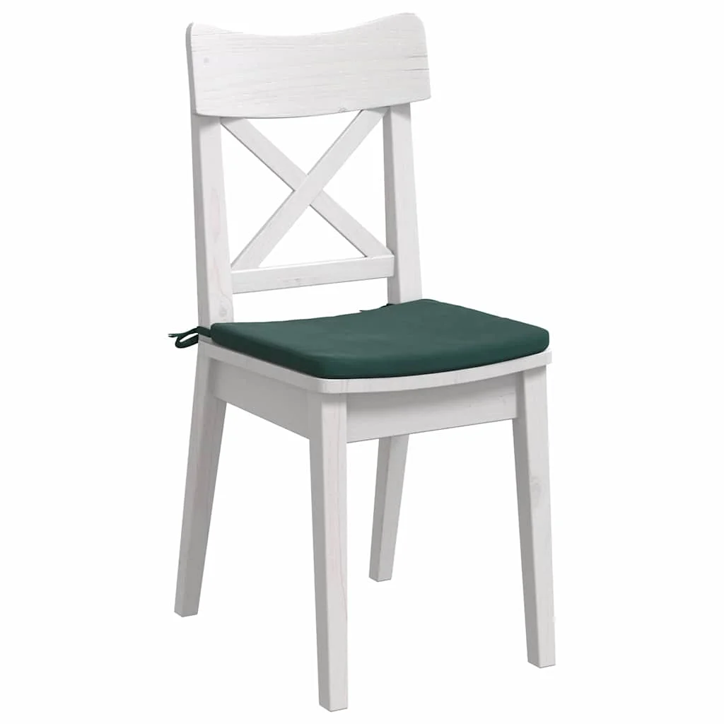 Vankúše na sedenie 4 pcs Tmavozelená 40 x 40 x 3 cm Zamat