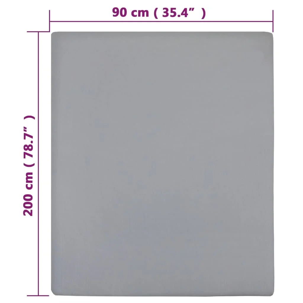 Plachta Jersey sivá 90x200 cm bavlna