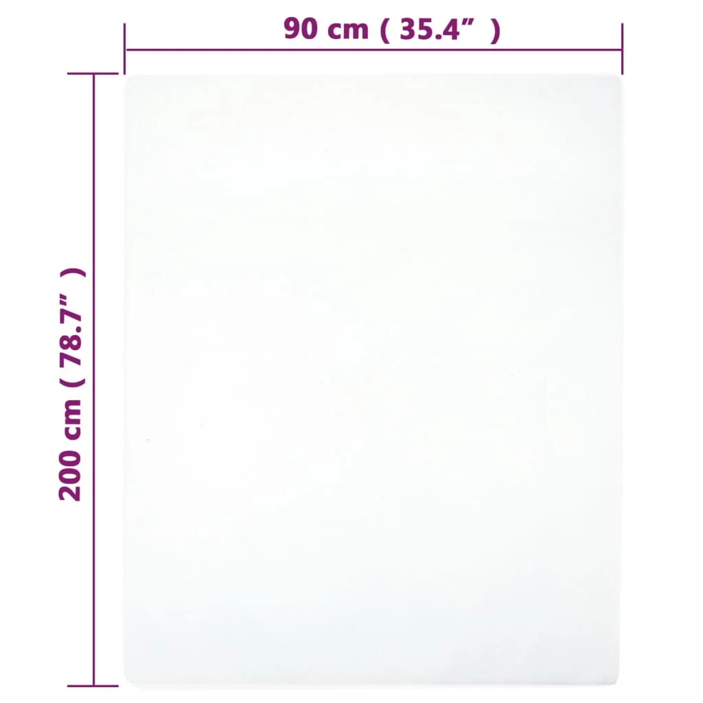 Plachta Jersey biela 90x200 cm bavlna