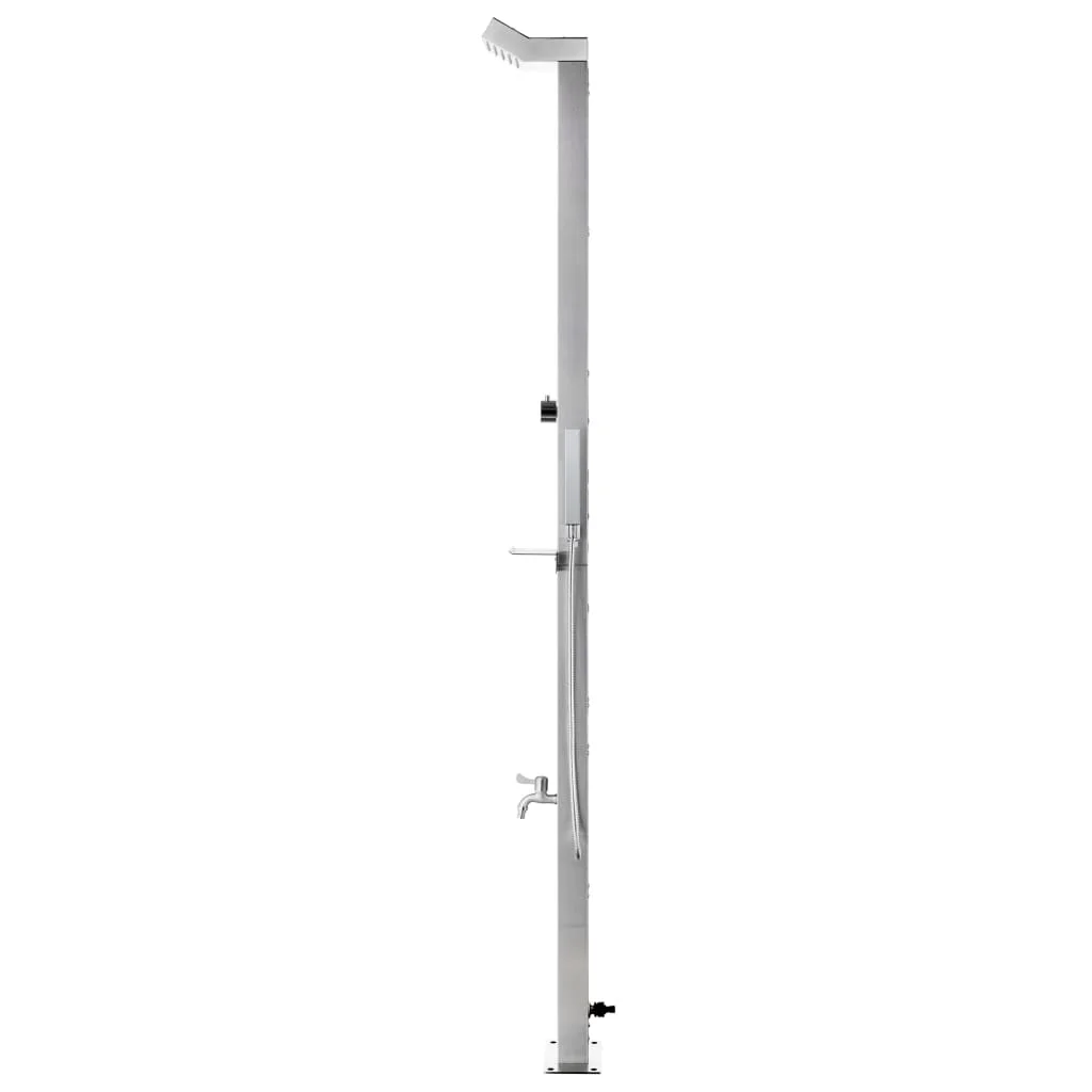 Záhradná sprcha 220 cm nehrdzavejúca oceľ