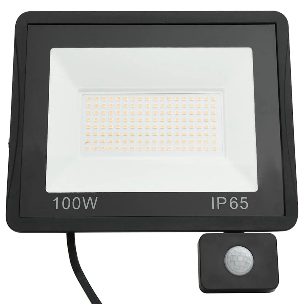 LED reflektor so senzorom 100 W studené biele svetlo