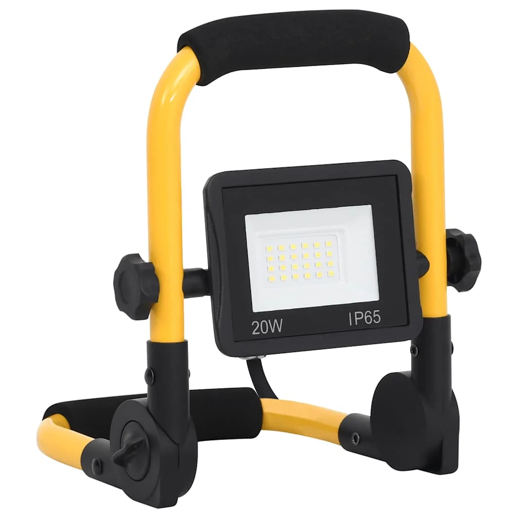 LED reflektor s rukoväťou 20 W studené biele svetlo