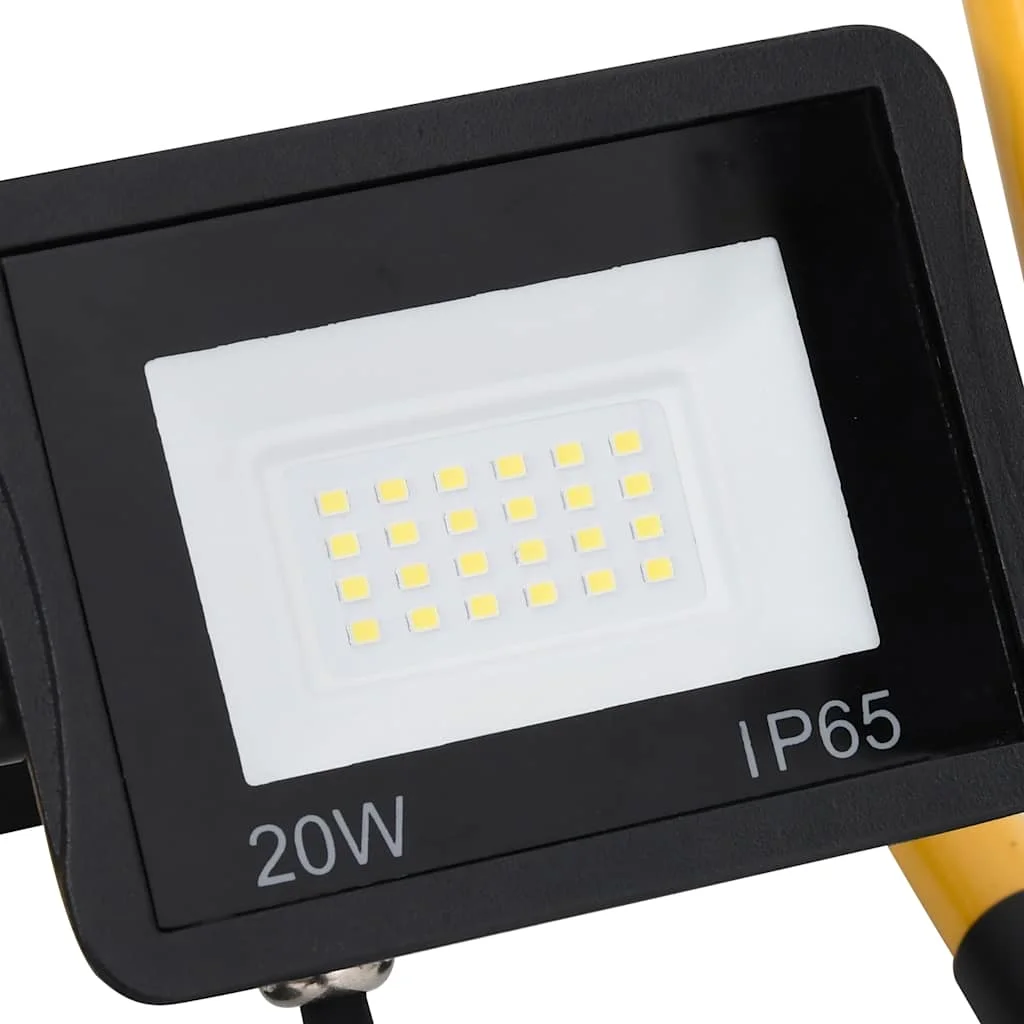 LED reflektor s rukoväťou 20 W studené biele svetlo