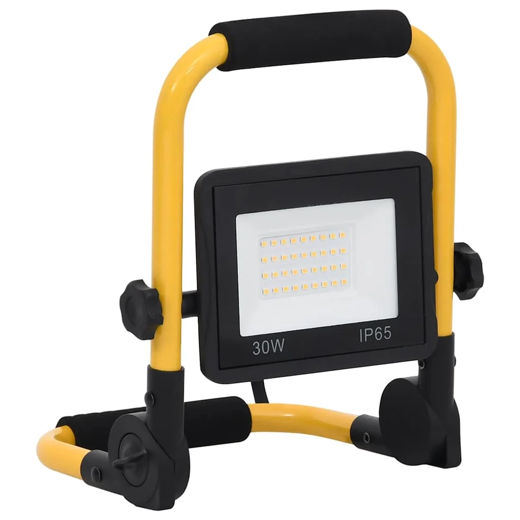 LED reflektor s rukoväťou 30 W studené biele svetlo