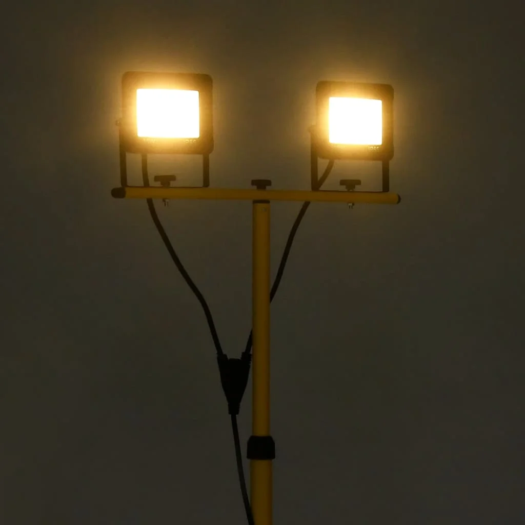 LED reflektor so statívom 2x30 W teplé biele svetlo