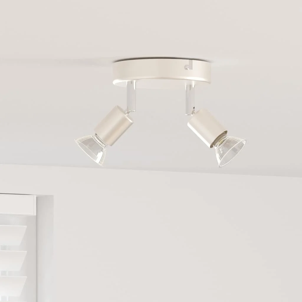 Stropné bodové svetlo Brúsený nikel 12 x 8 cm Oceľ