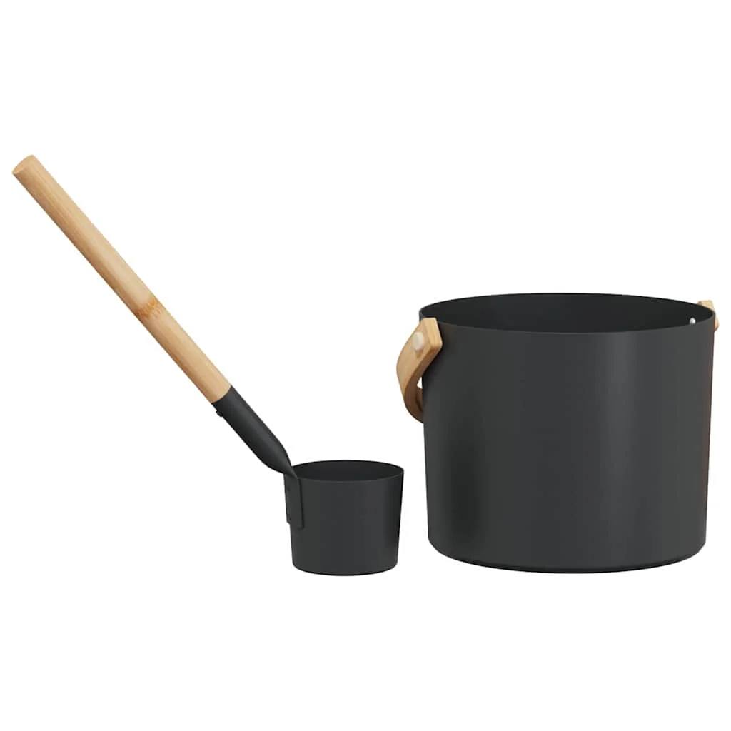 Súprava doplnkov do sauny 2 pcs Čierna