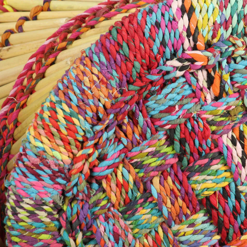 Stoličky s prvkami chindi 2 ks, rôznofarebné, bambus