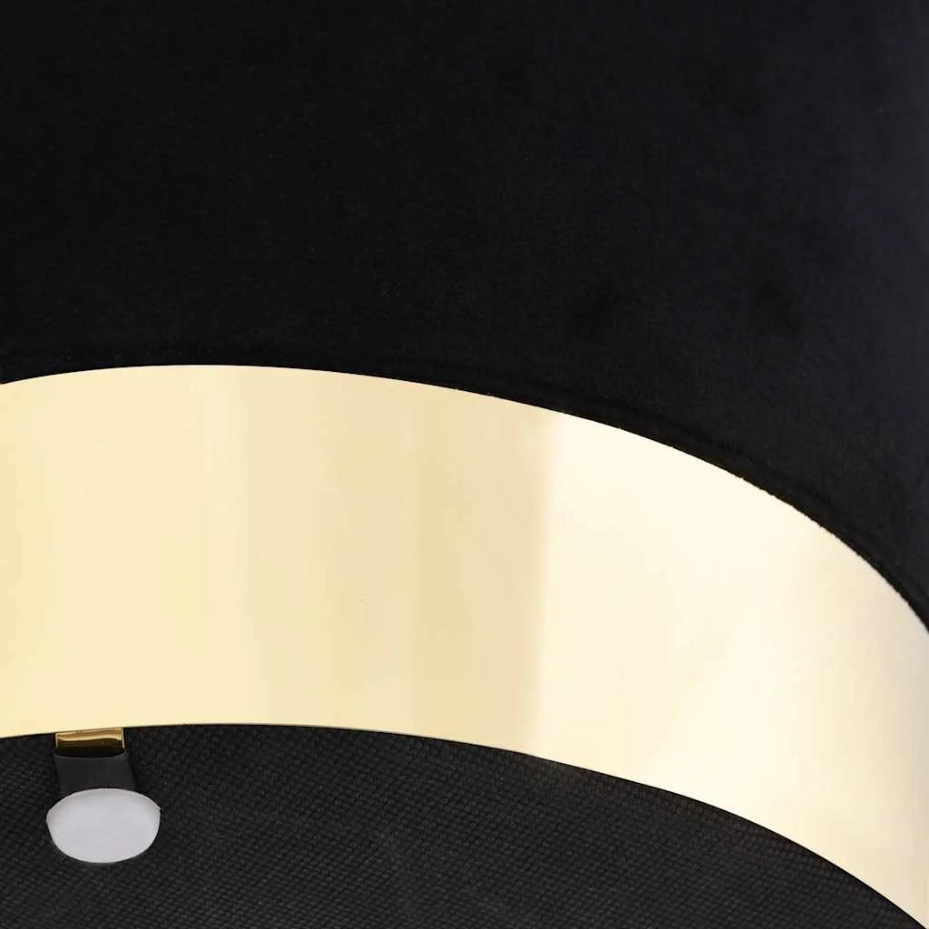 Stolička čierna a zlatá zamat 28 x 36 cmová