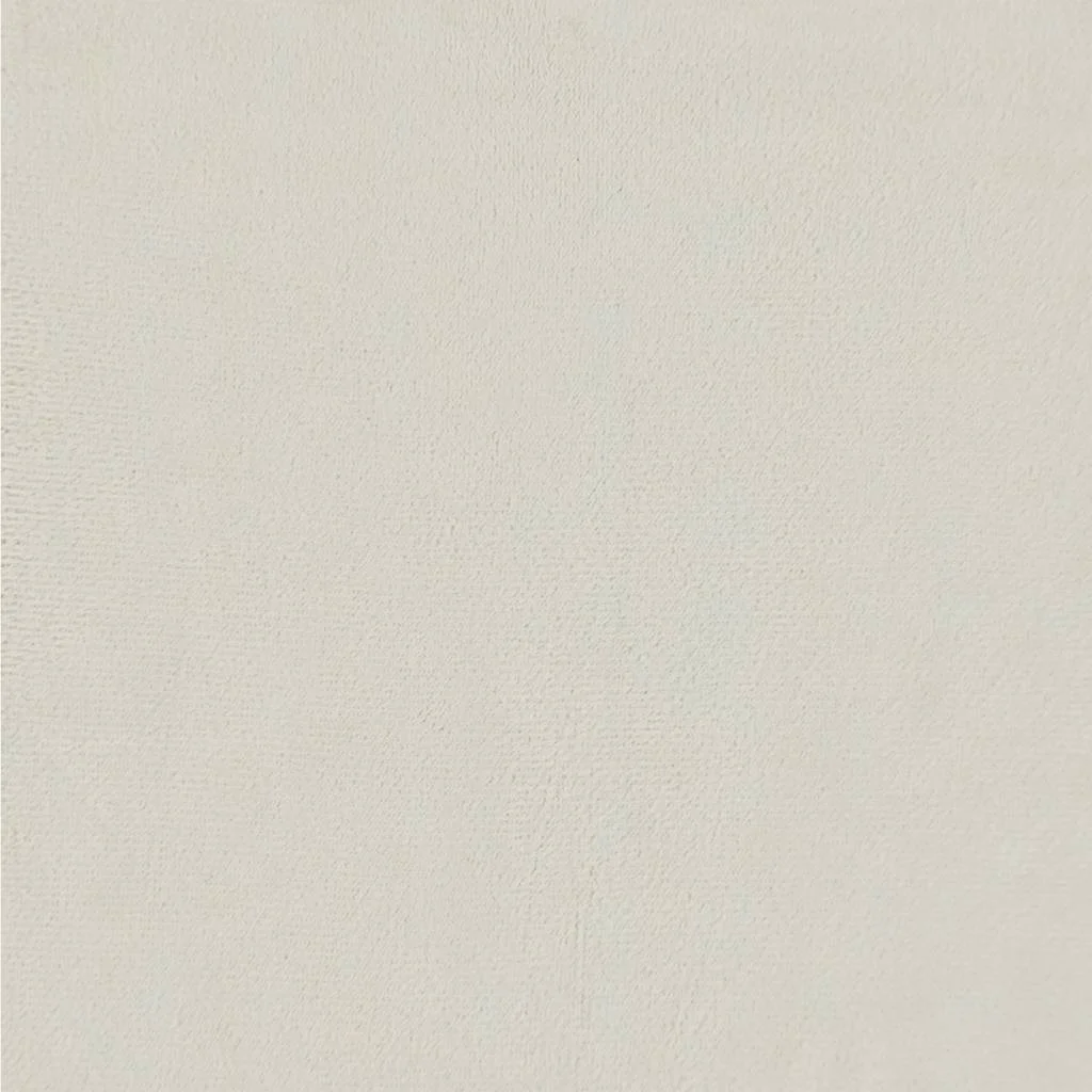 Taburetka s drevenými nohami, krémová zamatová