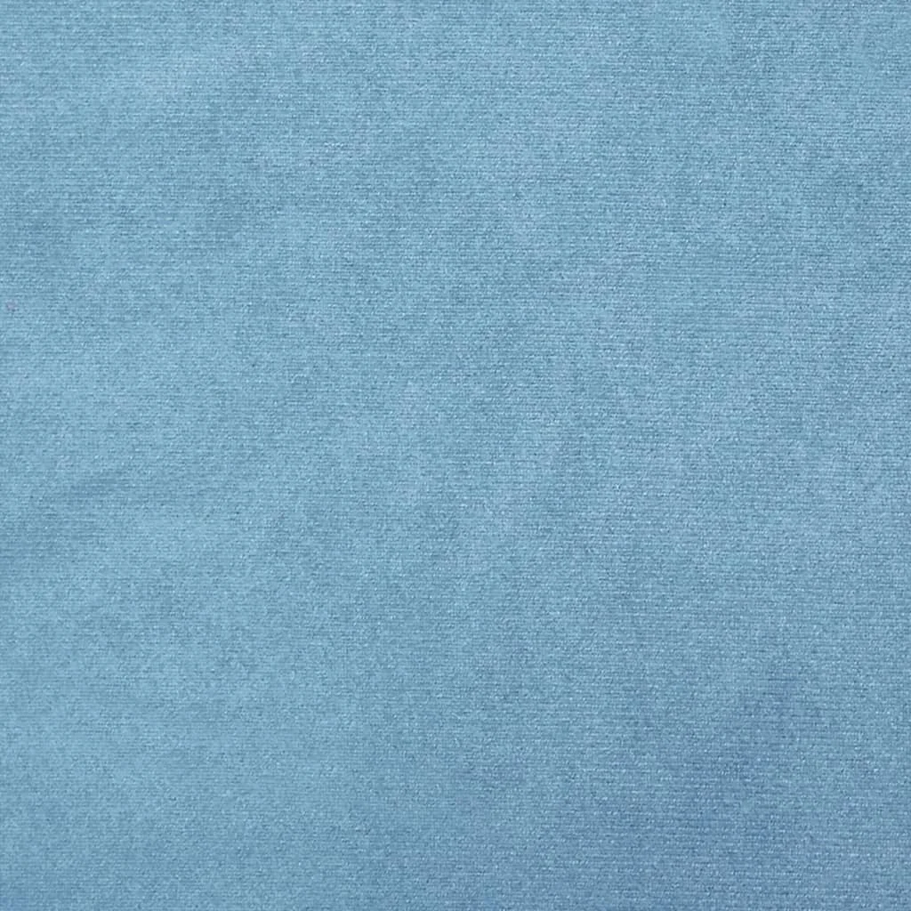 Okrúhla úložná taburetka bledomodrá zamat 31 x 37 cm