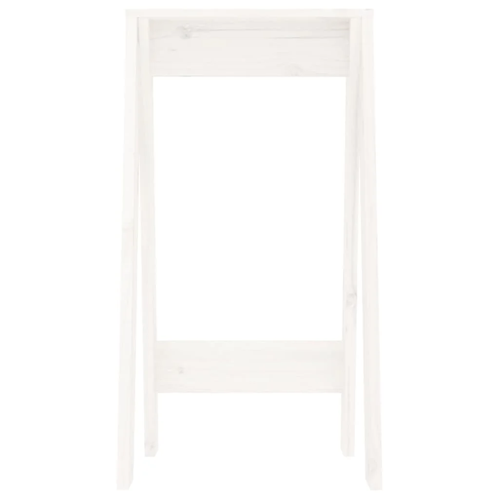 Sedadlá 2 ks biele 40x40x75 cm borovicový masív