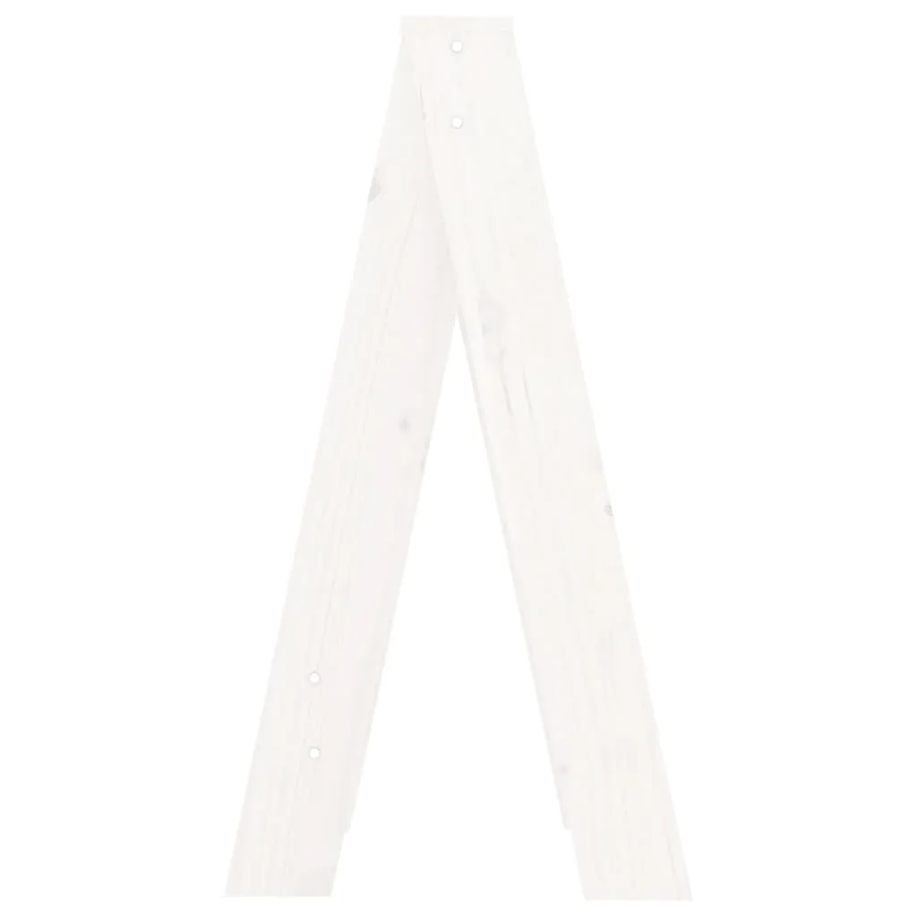 Sedadlá 2 ks biele 40x40x75 cm borovicový masív