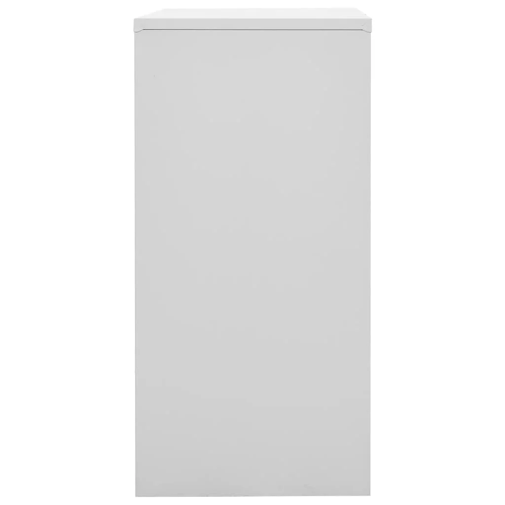 Uzamykacie skrinky 2 ks bledosivé a červené 90x45x92,5 cm oceľové