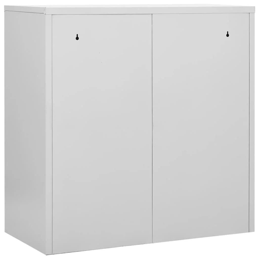 Uzamykacie skrinky 5 ks bledosivé a modré 90x45x92,5 cm oceľové