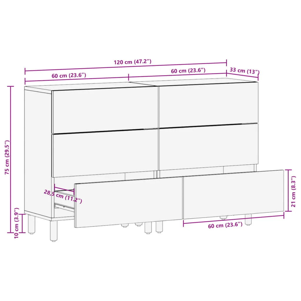 Príručné stolíky 2 ks 60x33x75 cm čierne spracované drevo