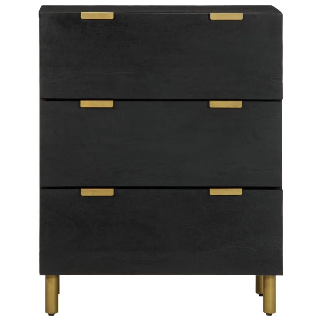 Príručné stolíky 2 ks 60x33x75 cm čierne spracované drevo