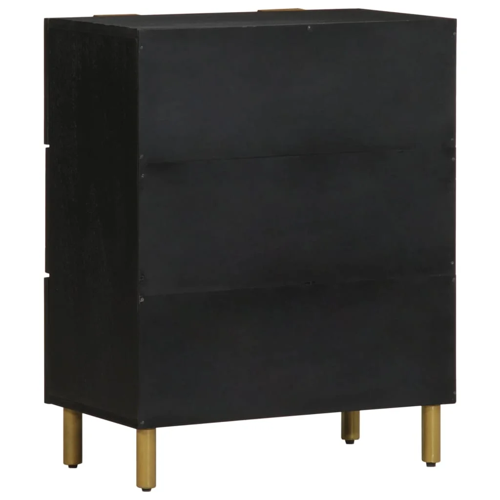 Príručné stolíky 2 ks 60x33x75 cm čierne spracované drevo