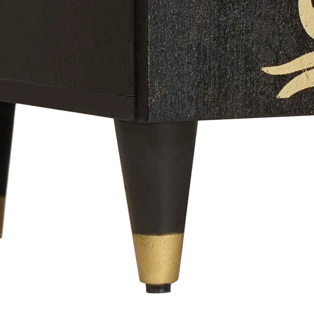 Set kabinetov do kúpeľne Nástenný 3 pcs Čierna 180 x 33 x 75 cm