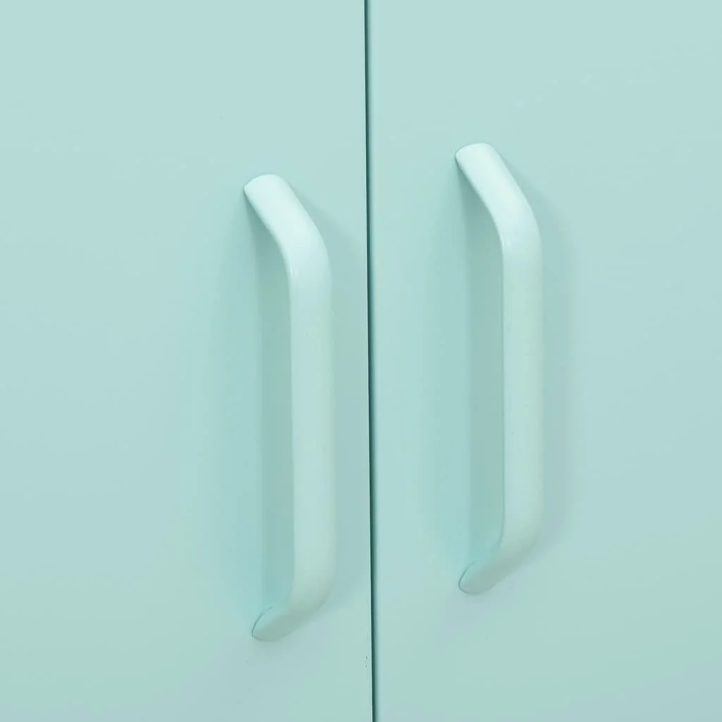 Úložná skrinka mätovo zelená 80x35x101,5 cm oceľ