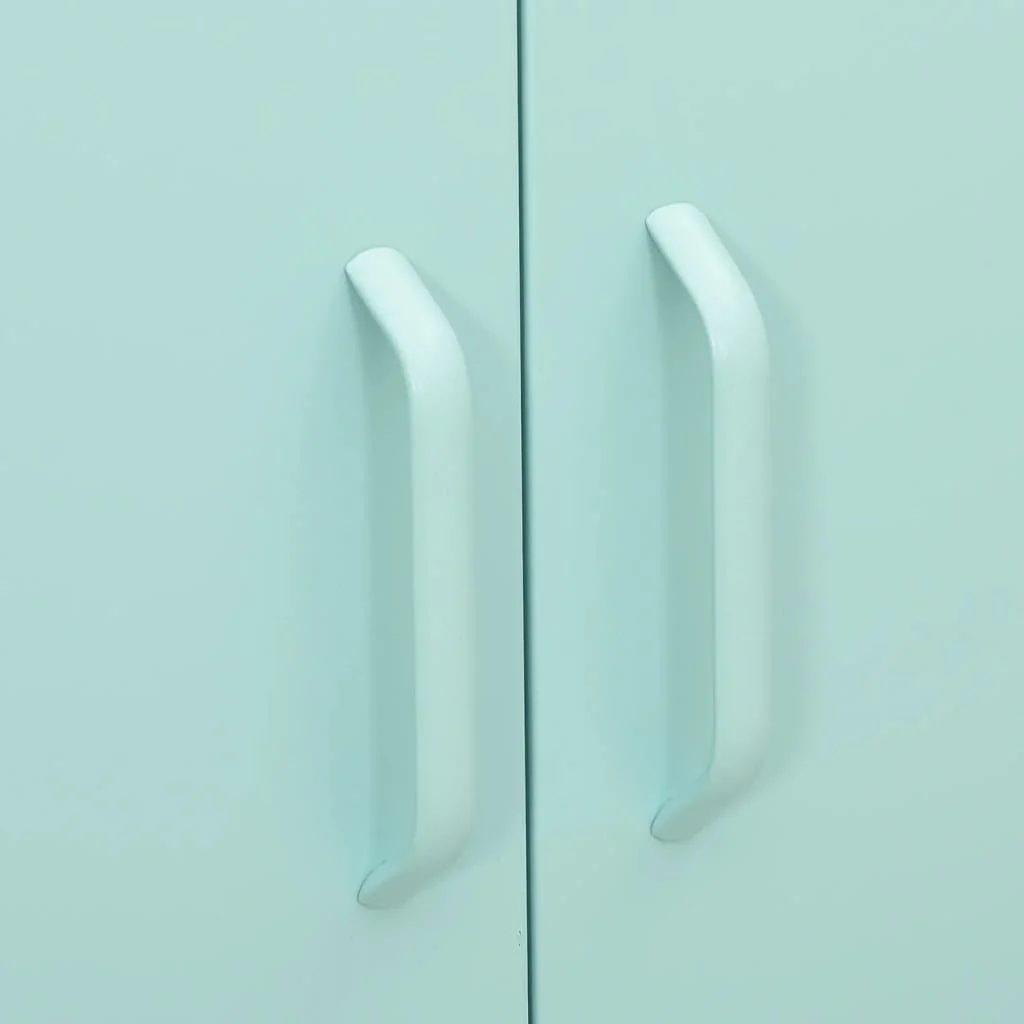 Úložná skrinka mätovo zelená 80x35x101,5 cm oceľ