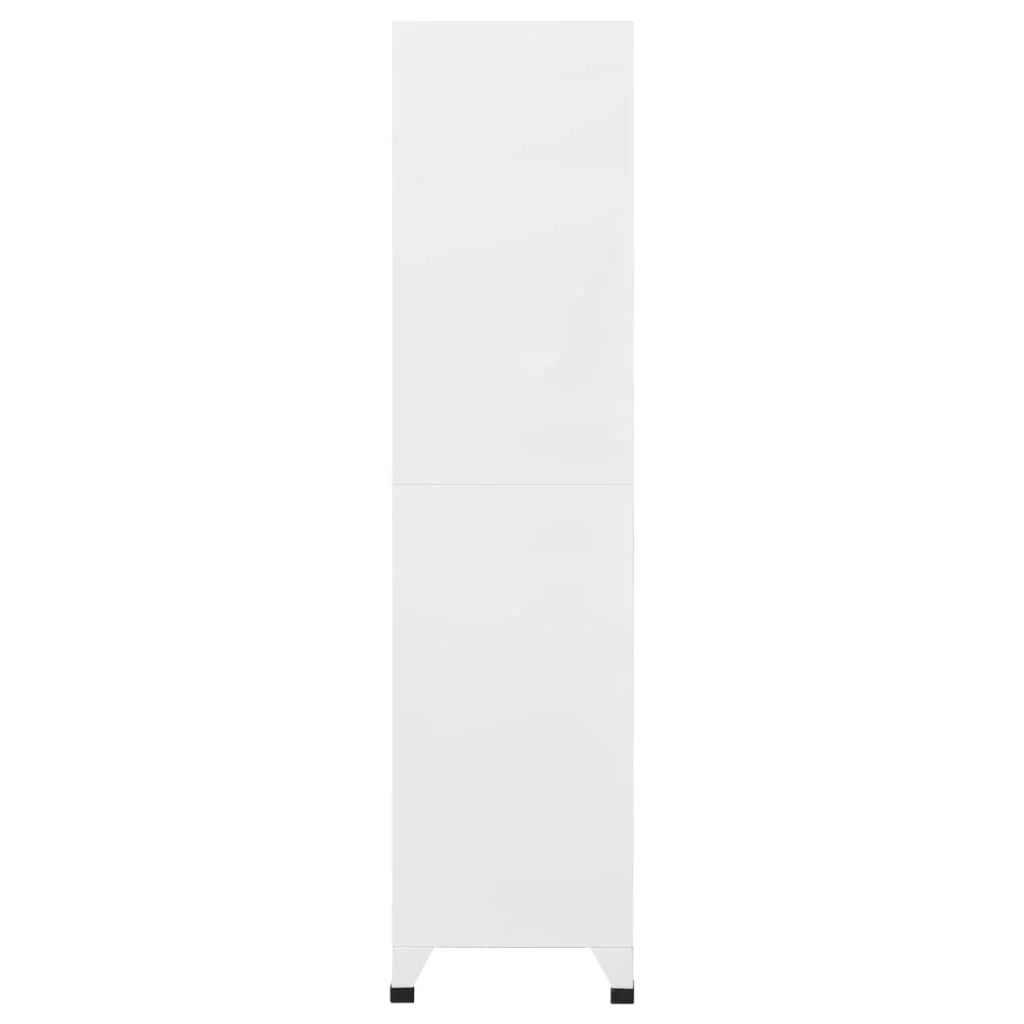 Uzamykacia skriňa bledosivá a tmavosivá 90x45x180 cm oceľová