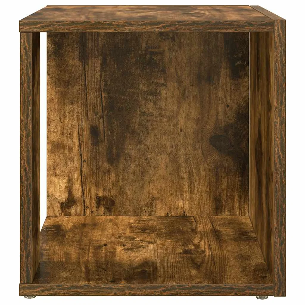 Bočný stolík dymový dub 33x33x34,5 cm spracované drevo