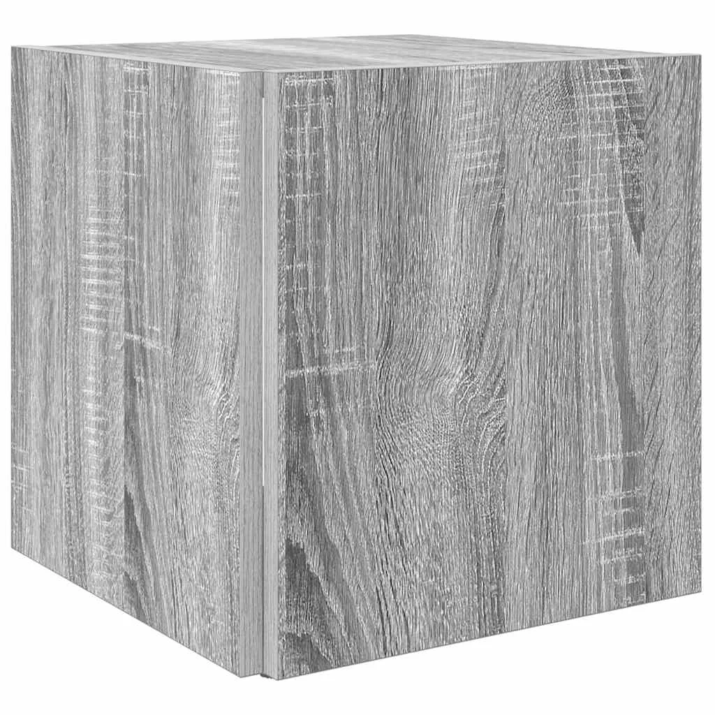 Príručný stolík sivý dub sonoma 33x33x34,5 cm spracované drevo