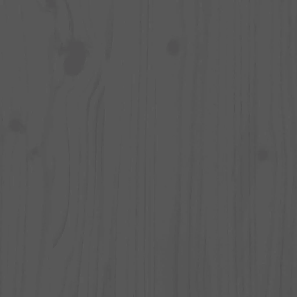 Úložné boxy s vekom 3 ks sivé masívna borovica