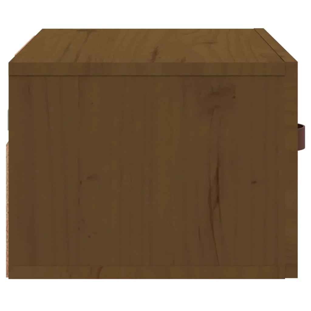 Nástenné nočné stolíky 2 ks medovohnedé 40x29,5x22 cm