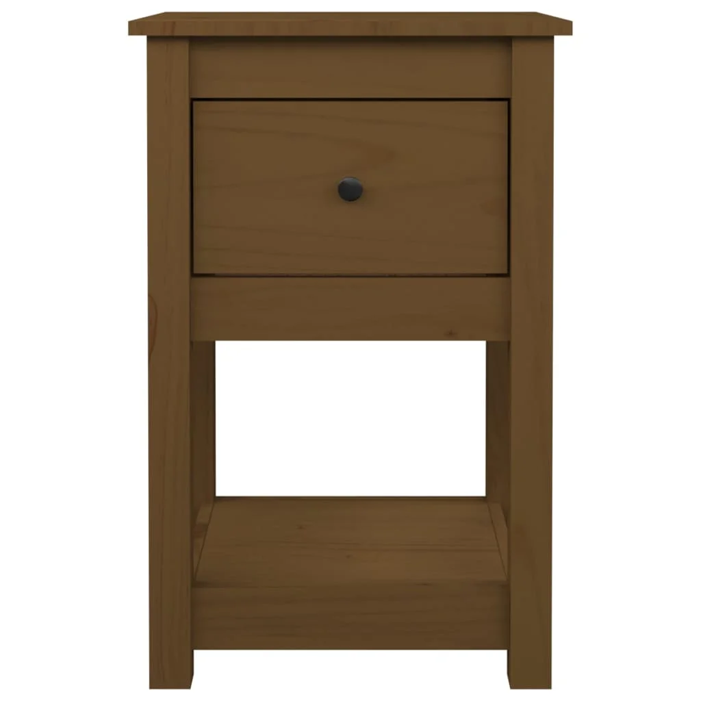 Nočné stolíky 2 ks medovohnedé 40x35x61,5 cm borovicový masív