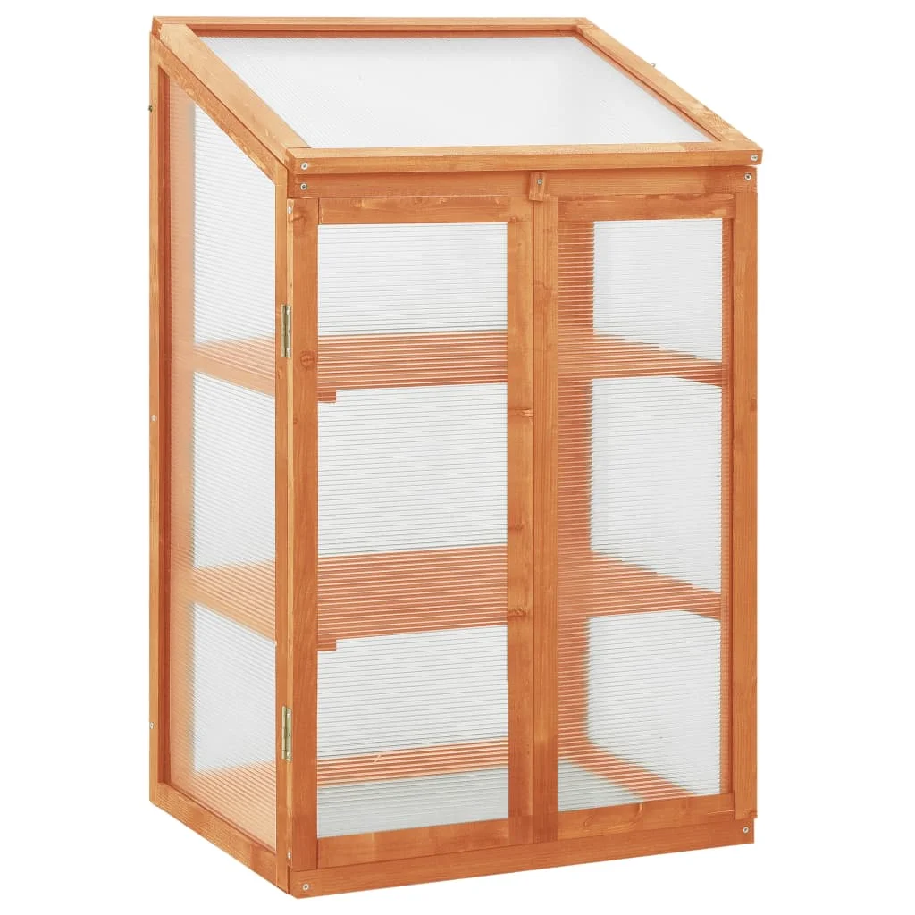 Skleník 60x45x100 cm jedľové drevo