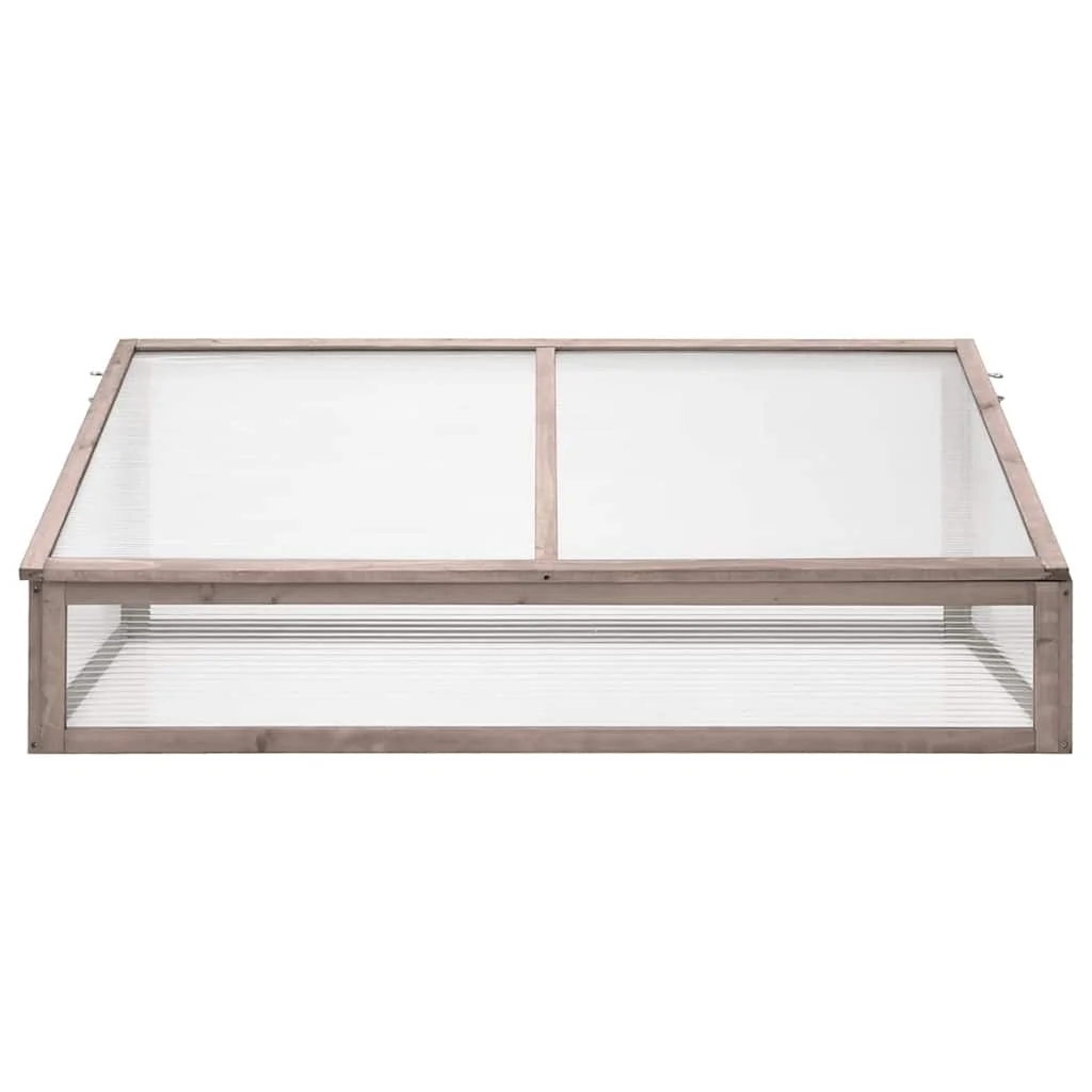 Skleník sivý 110x58,5x39 cm jedľové drevo