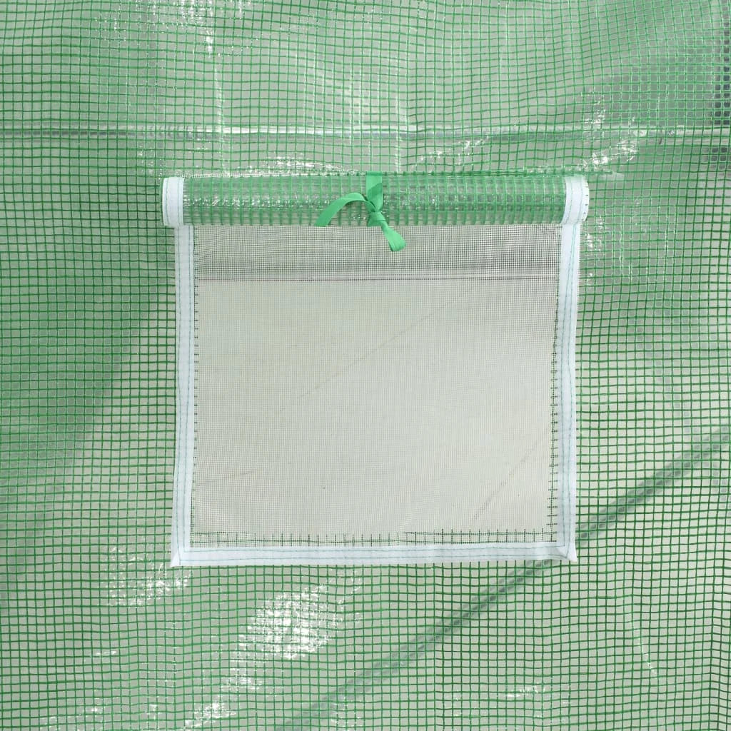 Fóliovník s oceľovým rámom zelený 4 m² 2x2x2 m