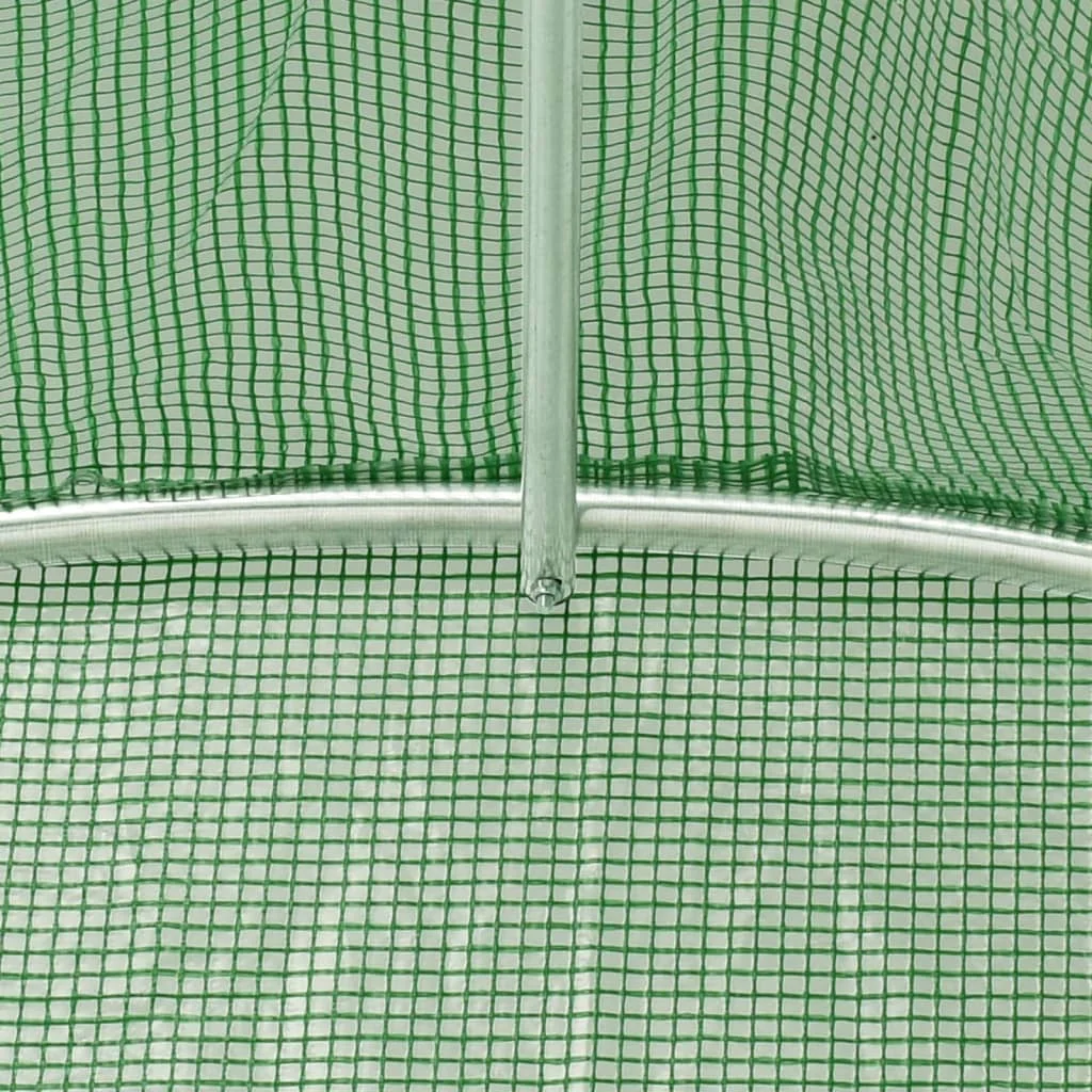 Fóliovník s oceľovým rámom zelený 6 m² 3x2x2 m