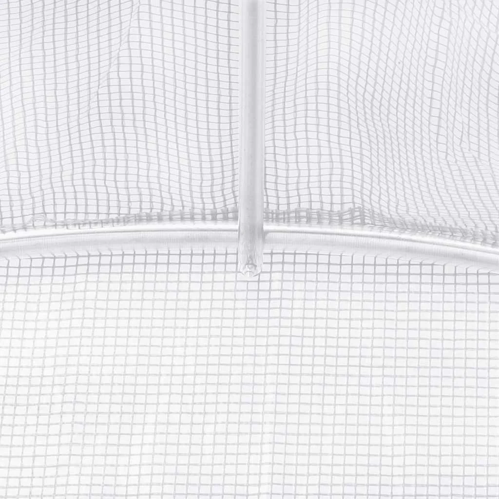 Fóliovník s oceľovým rámom biely 6 m² 3x2x2 m