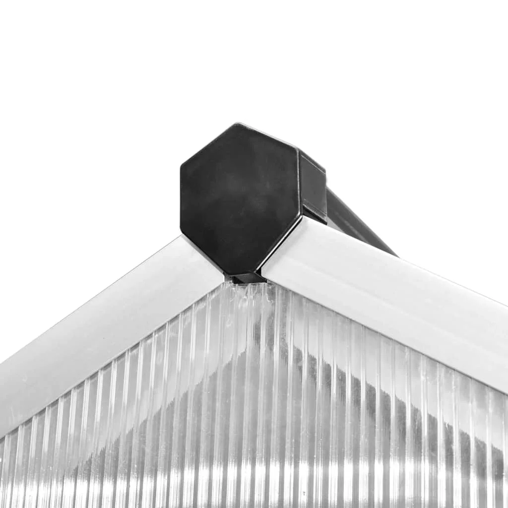 Spevnený hliníkový skleník s podkladovým rámom 4,6 m²