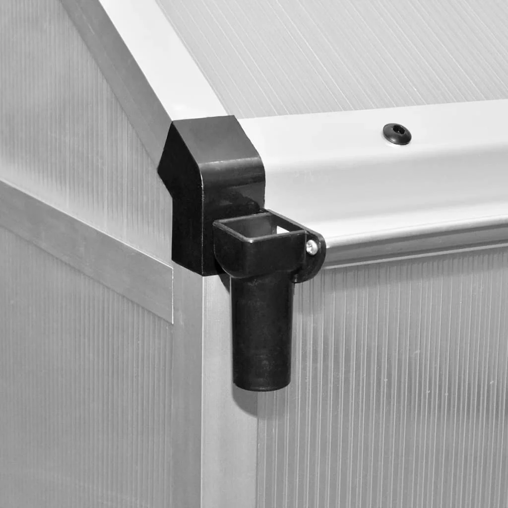 Spevnený hliníkový skleník s podkladovým rámom 4,6 m²